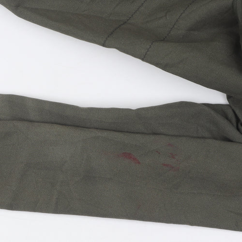 FLY53 Women's Green Parka Jacket, Size S, Casual Style