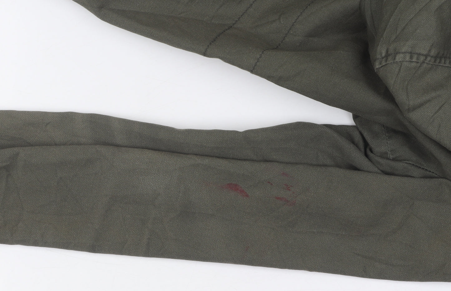 FLY53 Women's Green Parka Jacket, Size S, Casual Style