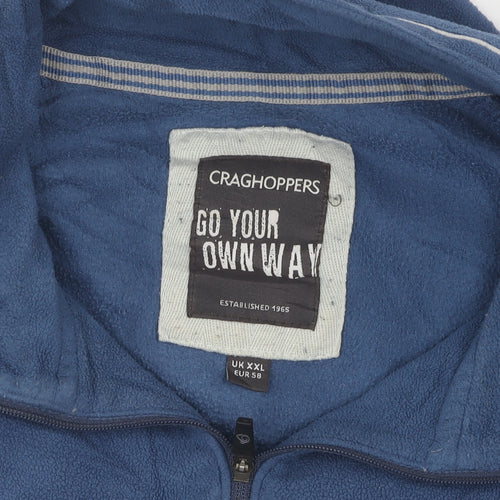 Craghoppers Men's 2XL Blue Fleece Pullover Sweatshirt