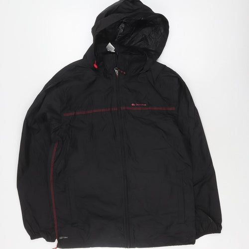 Quechua Unisex Black Windbreaker Jacket L