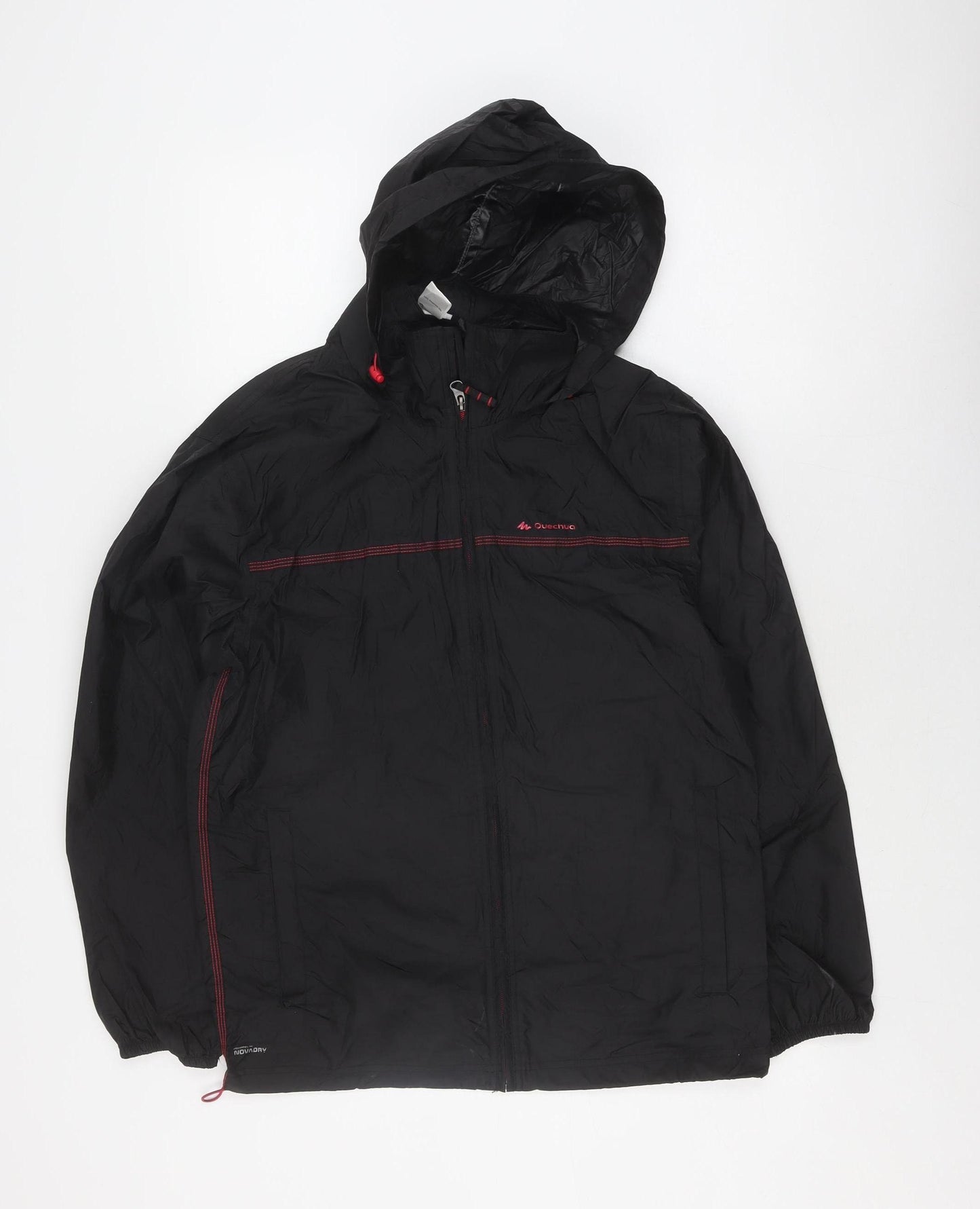 Quechua Unisex Black Windbreaker Jacket L