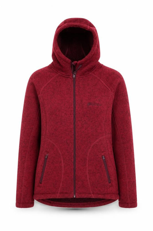 Front view of Mountain Warehouse Women's Hooded Red Jacket, size 8