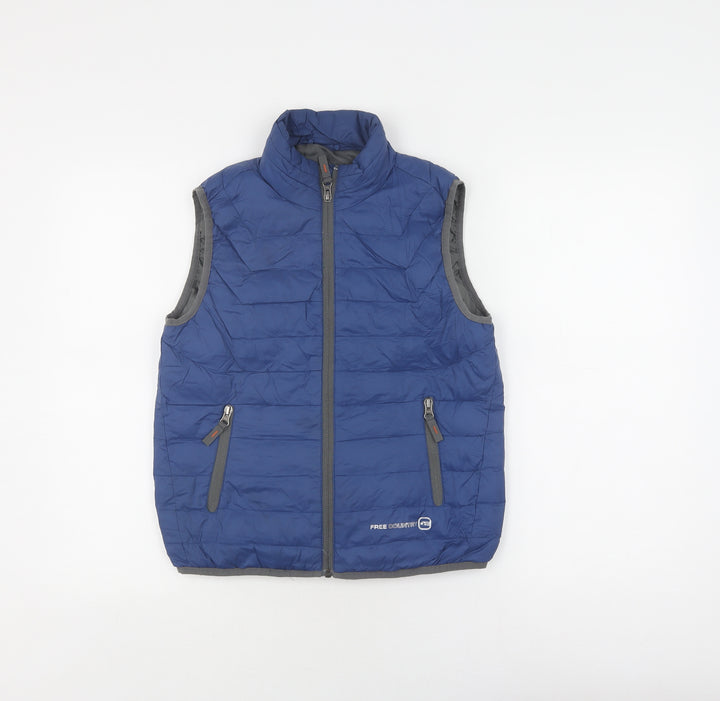 Free Country Boys Blue Bodywarmer Jacket Size 10