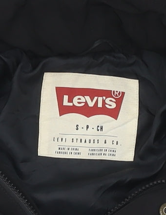 Levi's Black Unisex Basic Jacket S - Casual Stylish Zip