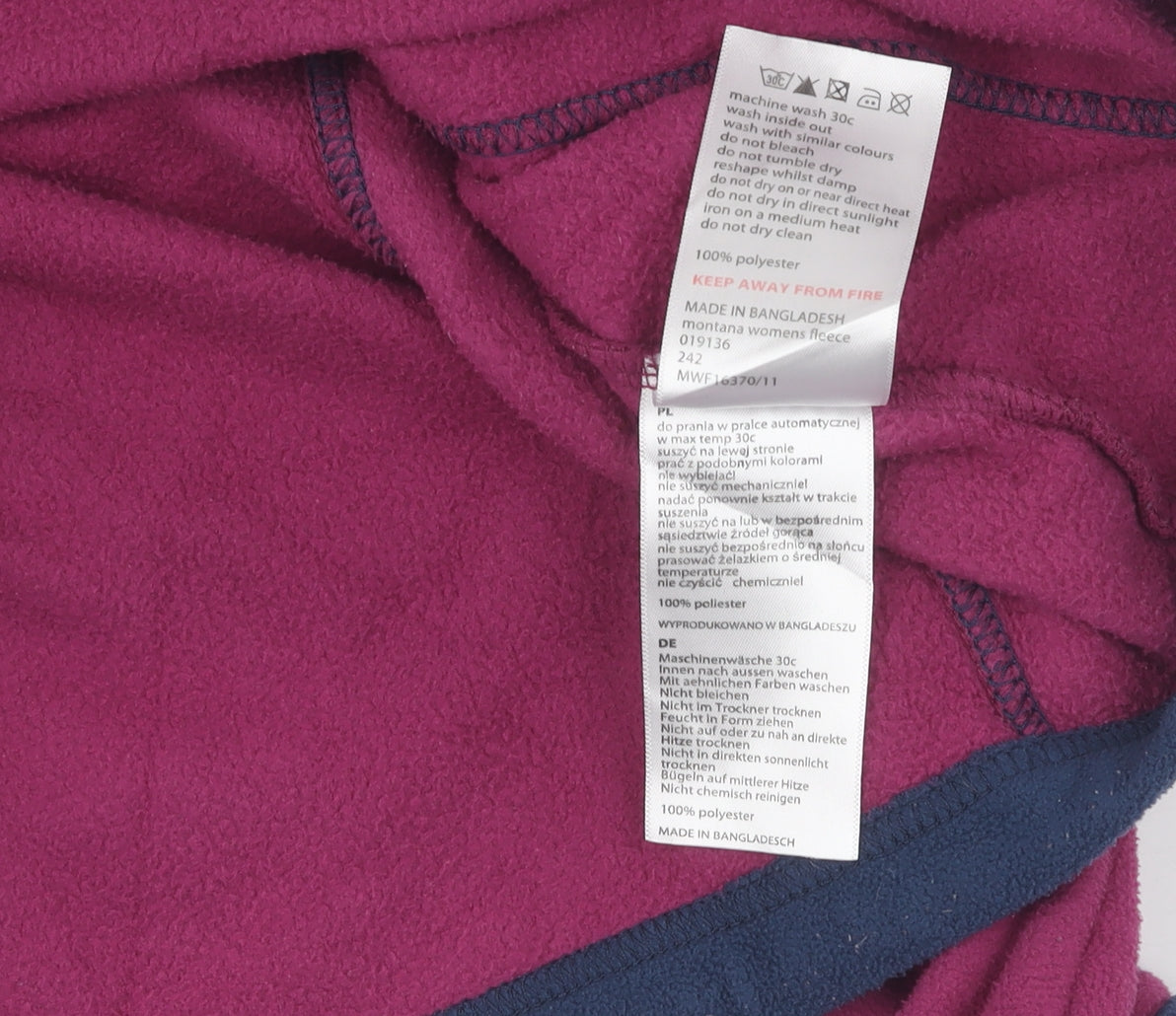 Mountain Warehouse Women's Purple Fleece Sweatshirt Size 10