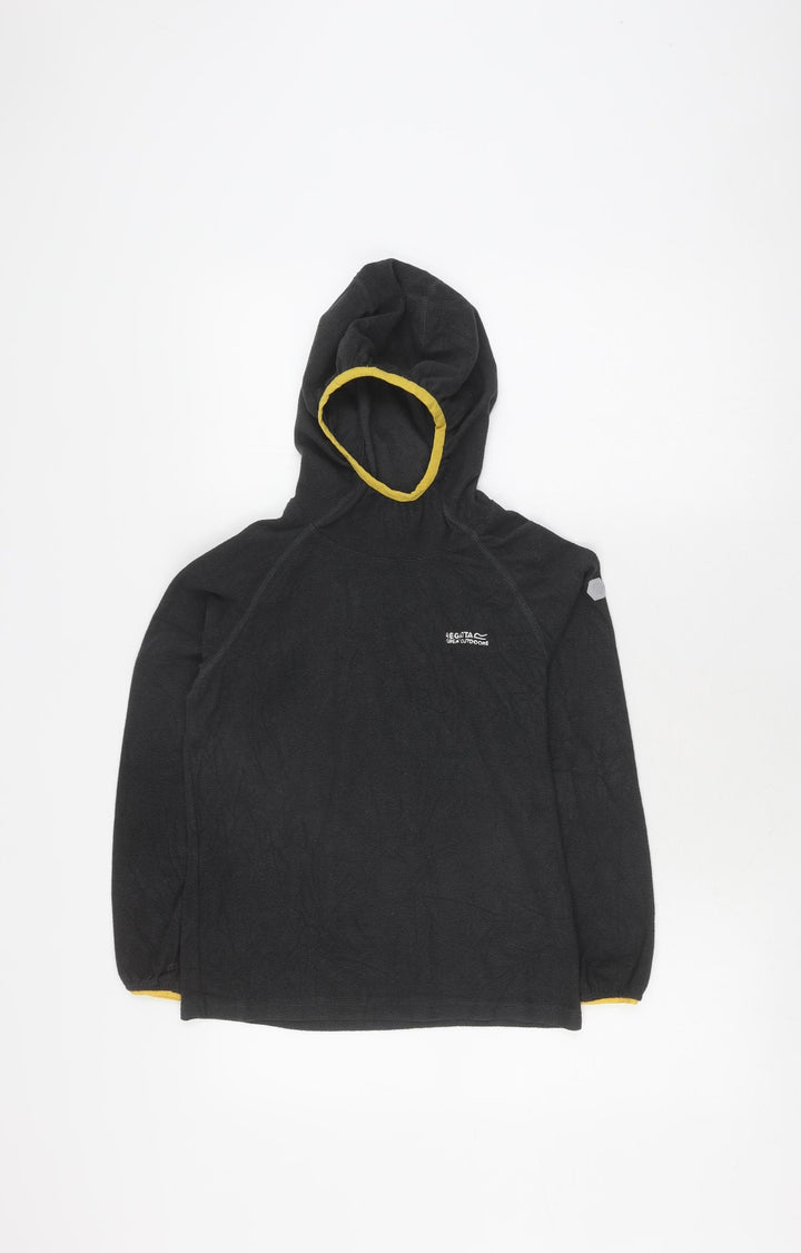 Regatta Boys Black Pullover Hoodie, 11-12 Years, Outdoor, Lightweight