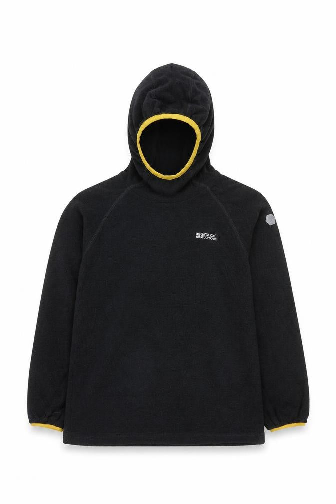 Regatta Boys Black Pullover Hoodie, 11-12 Years, Outdoor, Lightweight