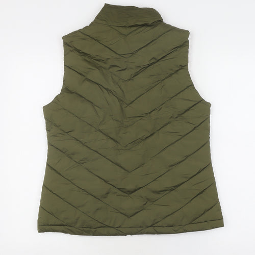 Gap Women's Green Puffer Waistcoat Size 10