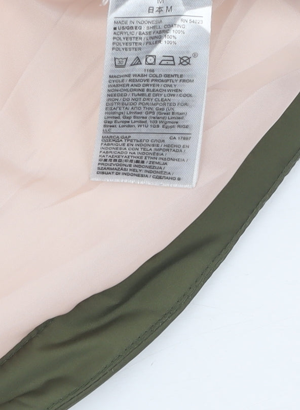 Gap Women's Green Puffer Waistcoat Size 10