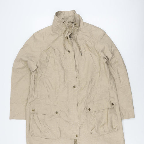 Lakeland Women's Beige Anorak Jacket with Snap Closure