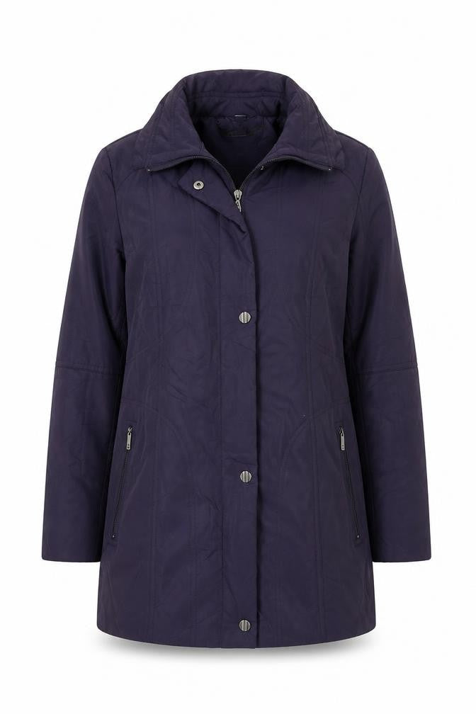 Front view of David Barry Women's Purple Basic Jacket, size 12