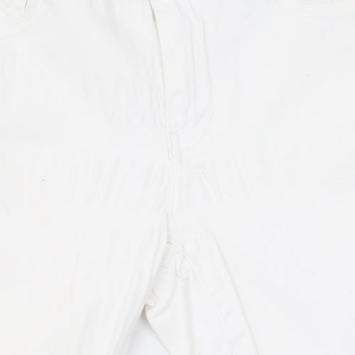 Jacqueline de Yong Women's M White Straight Jeans