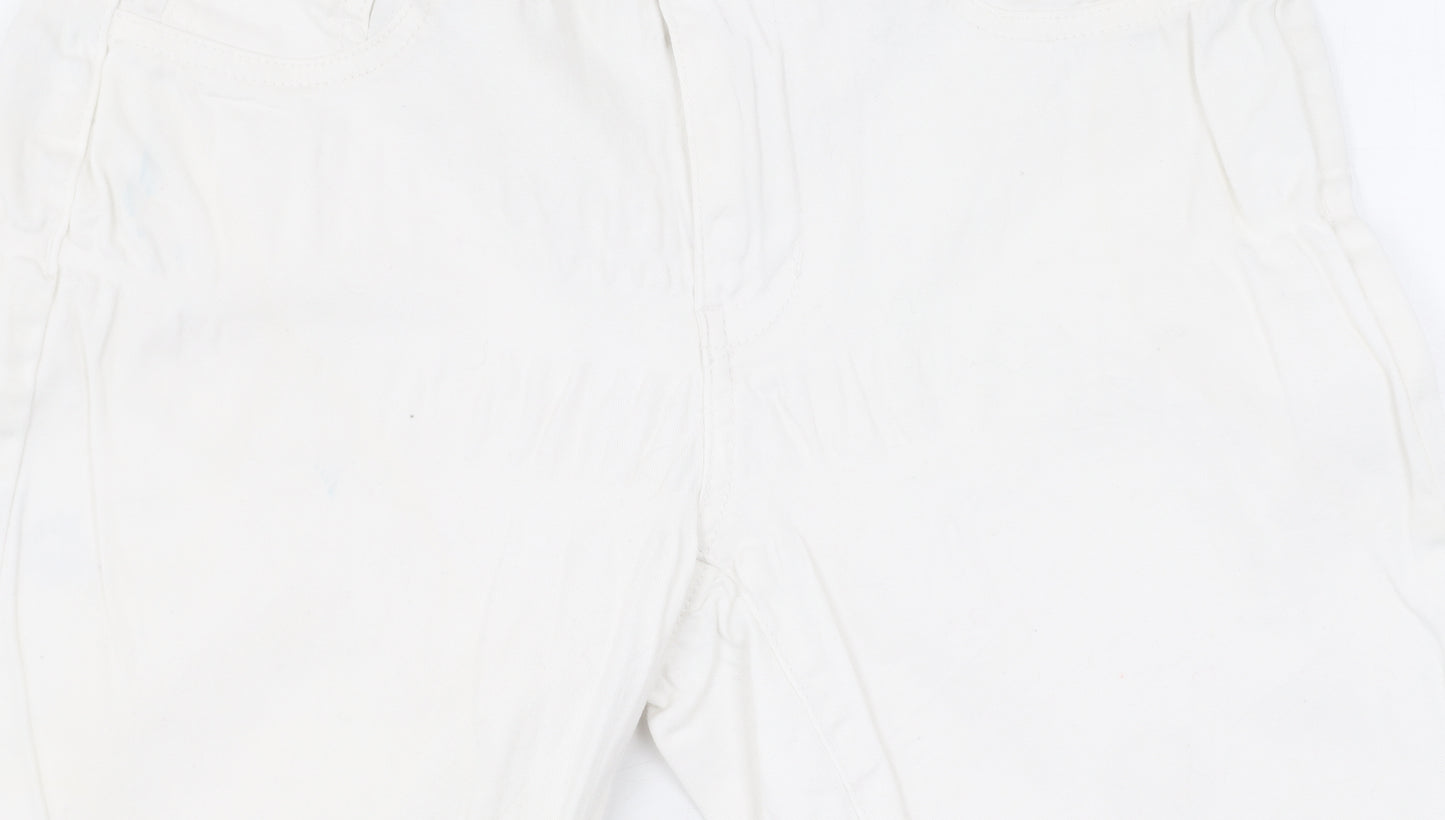 Jacqueline de Yong Women's M White Straight Jeans