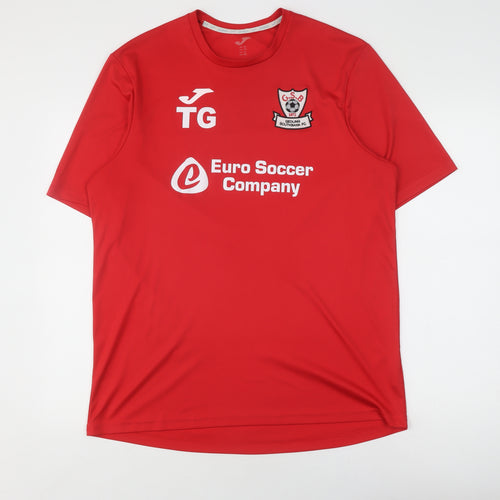 Joma Men's XL Red Football Jersey T-Shirt