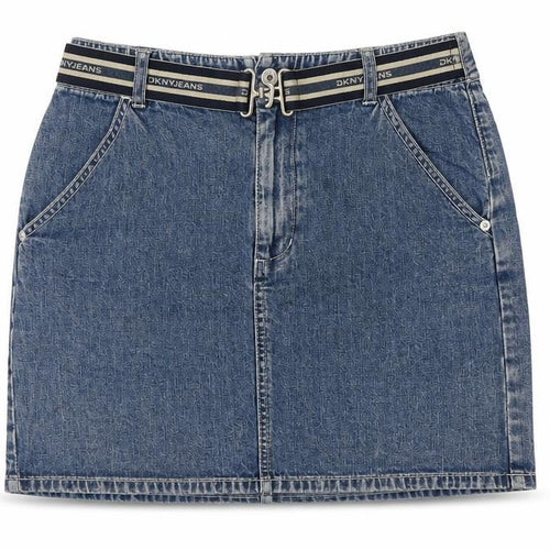 DKNY Jeans Women's Blue Denim Skirt, Size 4, Casual Style