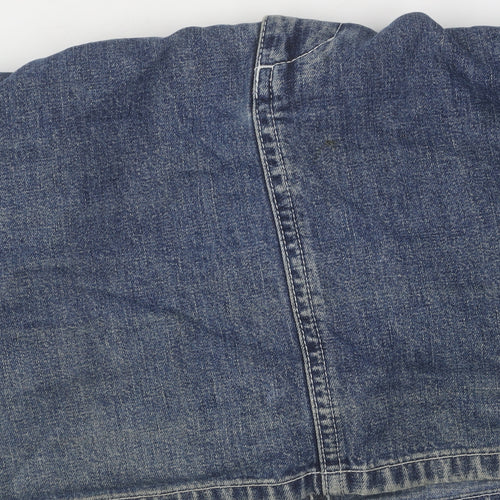 DKNY Jeans Women's Blue Denim Skirt, Size 4, Casual Style