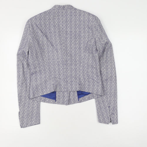 Noa Noa Women's Blue Geometric Blazer S
