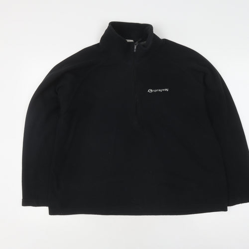Sprayway Black Unisex Pullover Sweatshirt M