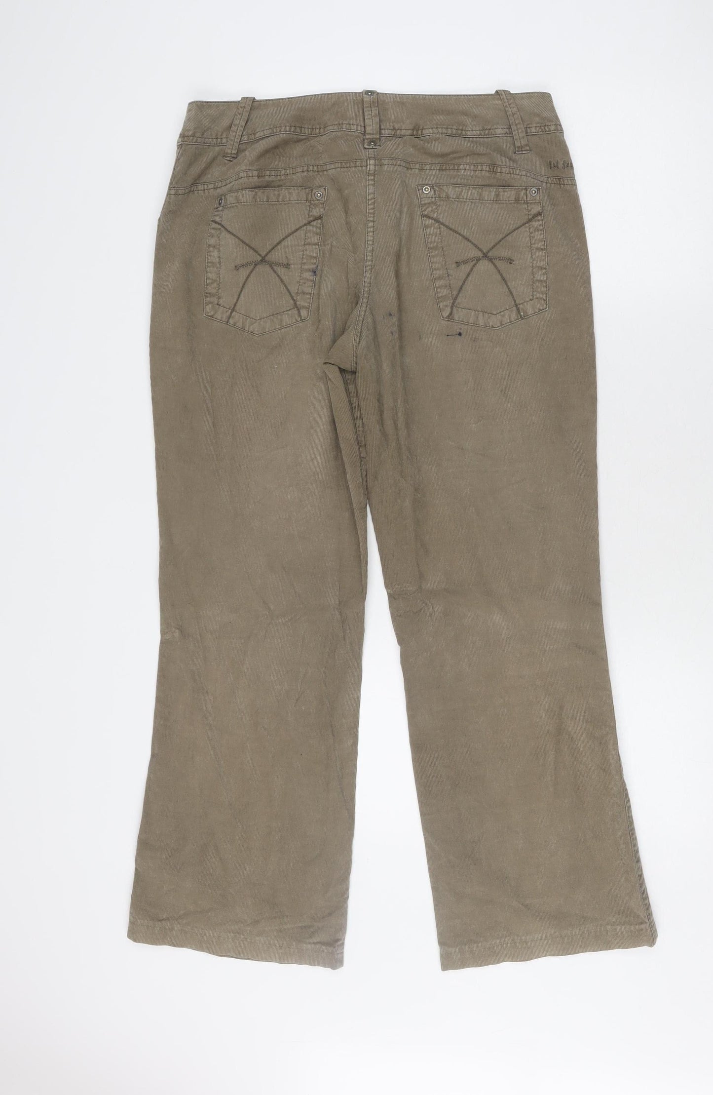 Fat Face Women's Brown Chino Trousers Size 12
