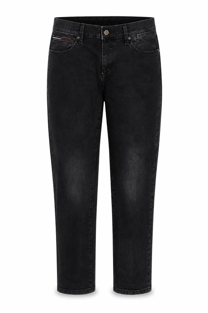 Front view of Hilfiger Denim Women's Black Straight Jeans L