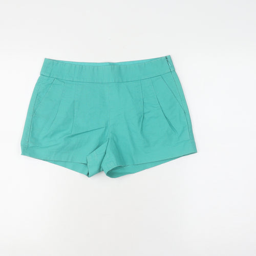 J.Crew Women's Green Pleated Shorts Size 4