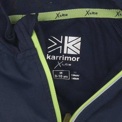 Karrimor Unisex Kids Black Full Zip Sweatshirt 9-10 Yrs