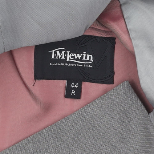 T.M.Lewin Men's Grey Suit Waistcoat 44 Regular