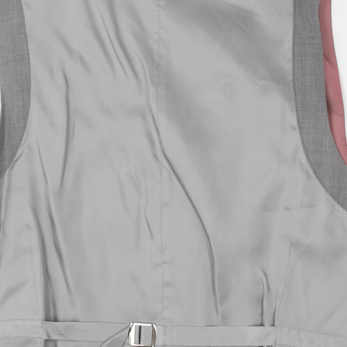 T.M.Lewin Men's Grey Suit Waistcoat 44 Regular