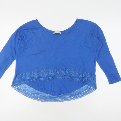 Abercrombie & Fitch Women's Blue Cropped Blouse, Size S