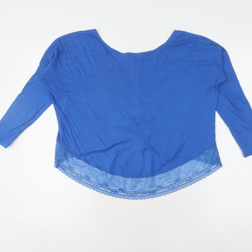 Abercrombie & Fitch Women's Blue Cropped Blouse, Size S