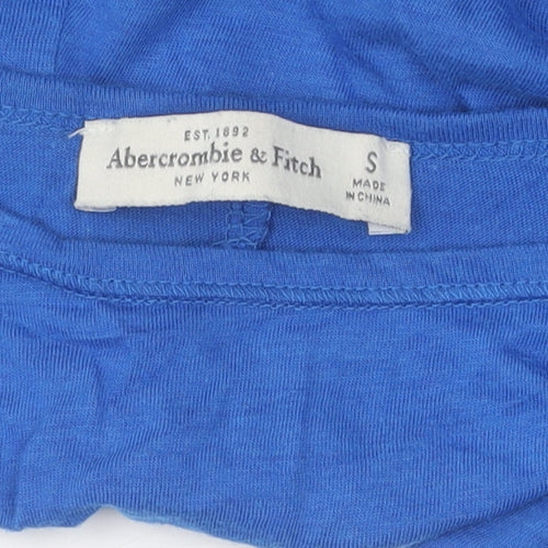 Abercrombie & Fitch Women's Blue Cropped Blouse, Size S