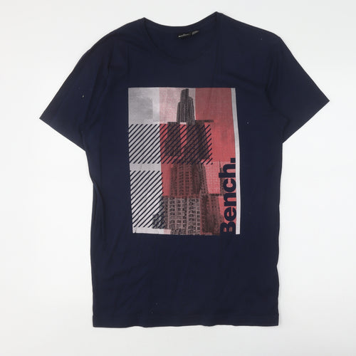 Bench Men's Black Graphic T-shirt Size S