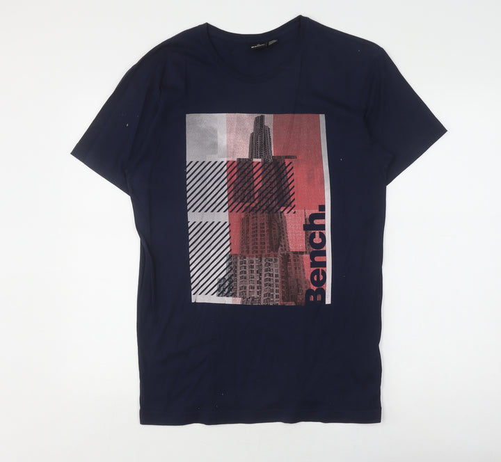 Bench Men's Black Graphic T-shirt Size S