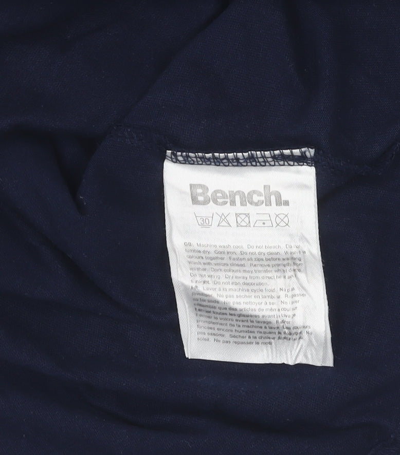 Bench Men's Black Graphic T-shirt Size S