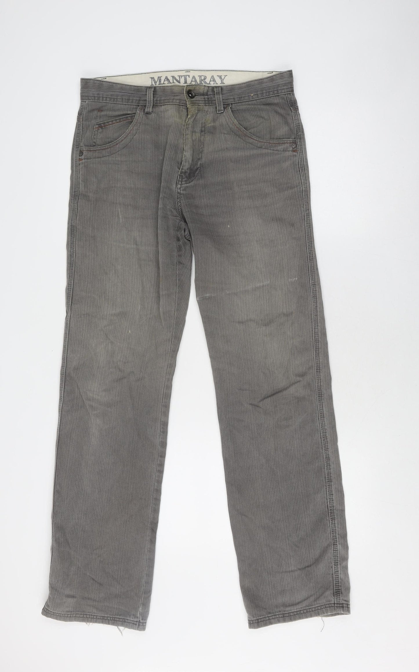 Mantaray Women's Grey Straight Jeans Size 30 Regular