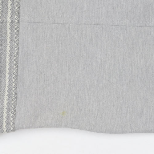 Laura Ashley Women's Grey Shift Dress, Size 10 - Classic Style