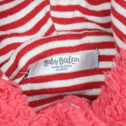 Baby Boden Pink Fleece Jacket 3-6 Months