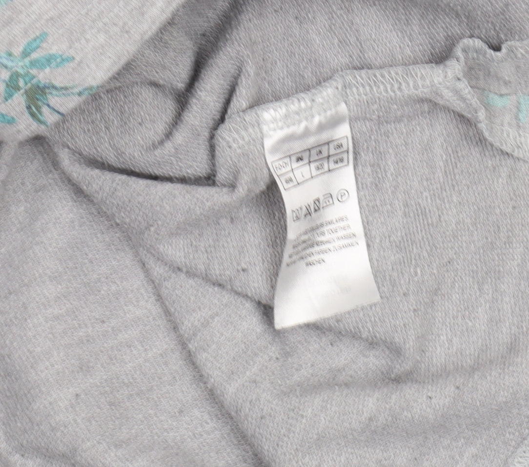 Damart Women’s Grey Floral T-Shirt Size 12