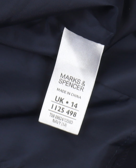 Marks and Spencer Black Sheath Dress, Size 14, Knee Length