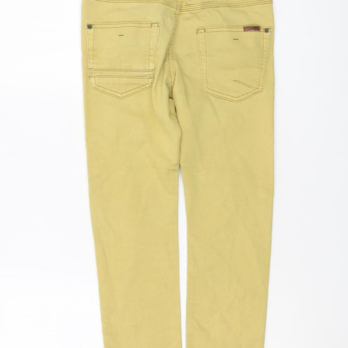 Zara Boys Beige Drawstring Jeans, 7 Years, Elastic Waist
