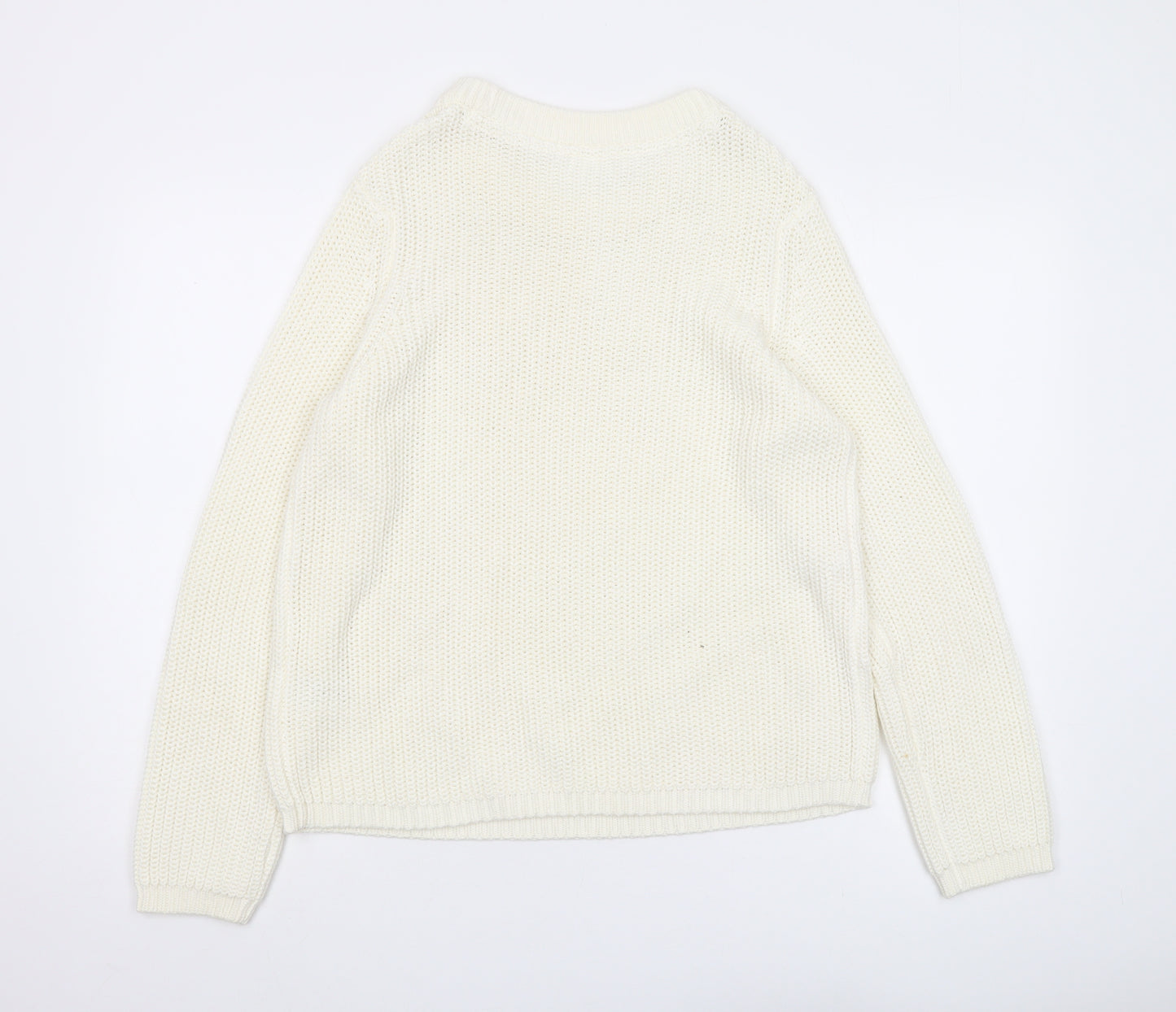 Bodyflirt Women's White Pullover Jumper M 12-14