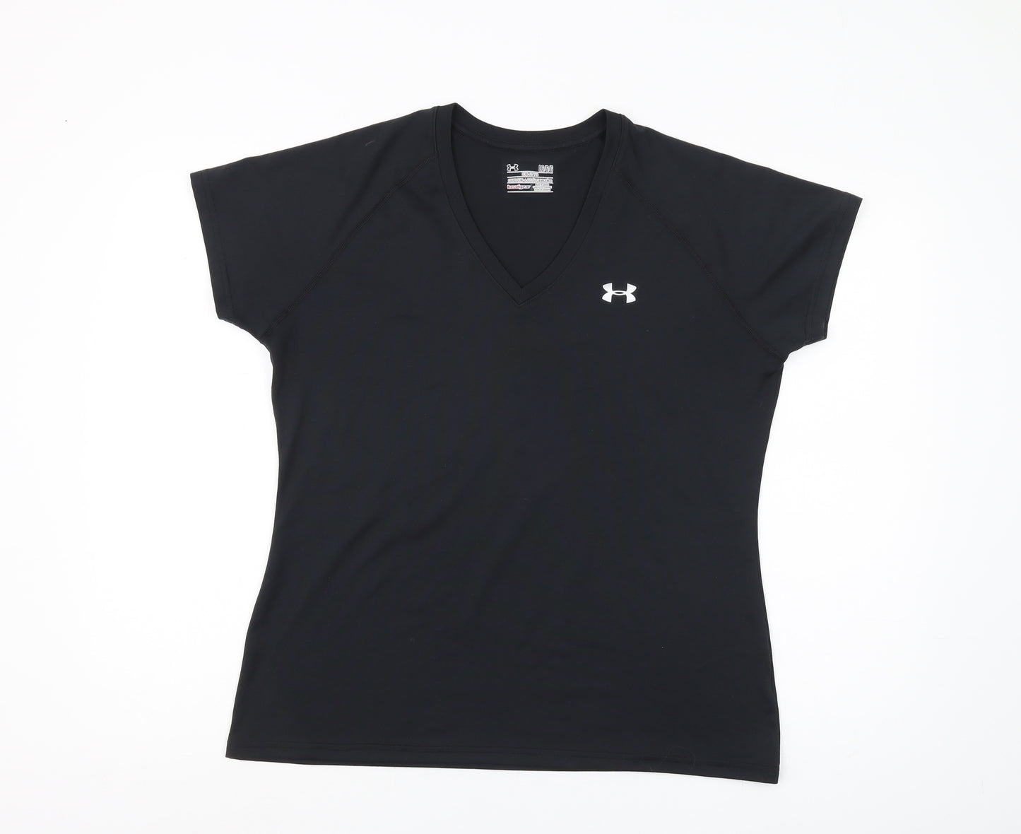 Under Armour Women's Black V-Neck T-Shirt Size L