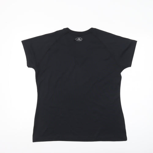 Under Armour Women's Black V-Neck T-Shirt Size L