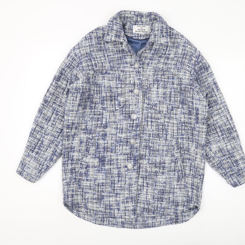 Denim Wardrobe Women's Blue Tweed Jacket Size 10