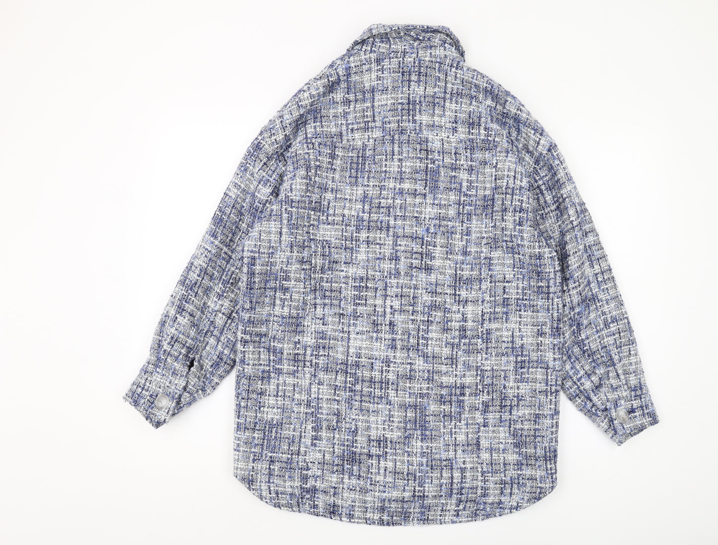 Denim Wardrobe Women's Blue Tweed Jacket Size 10