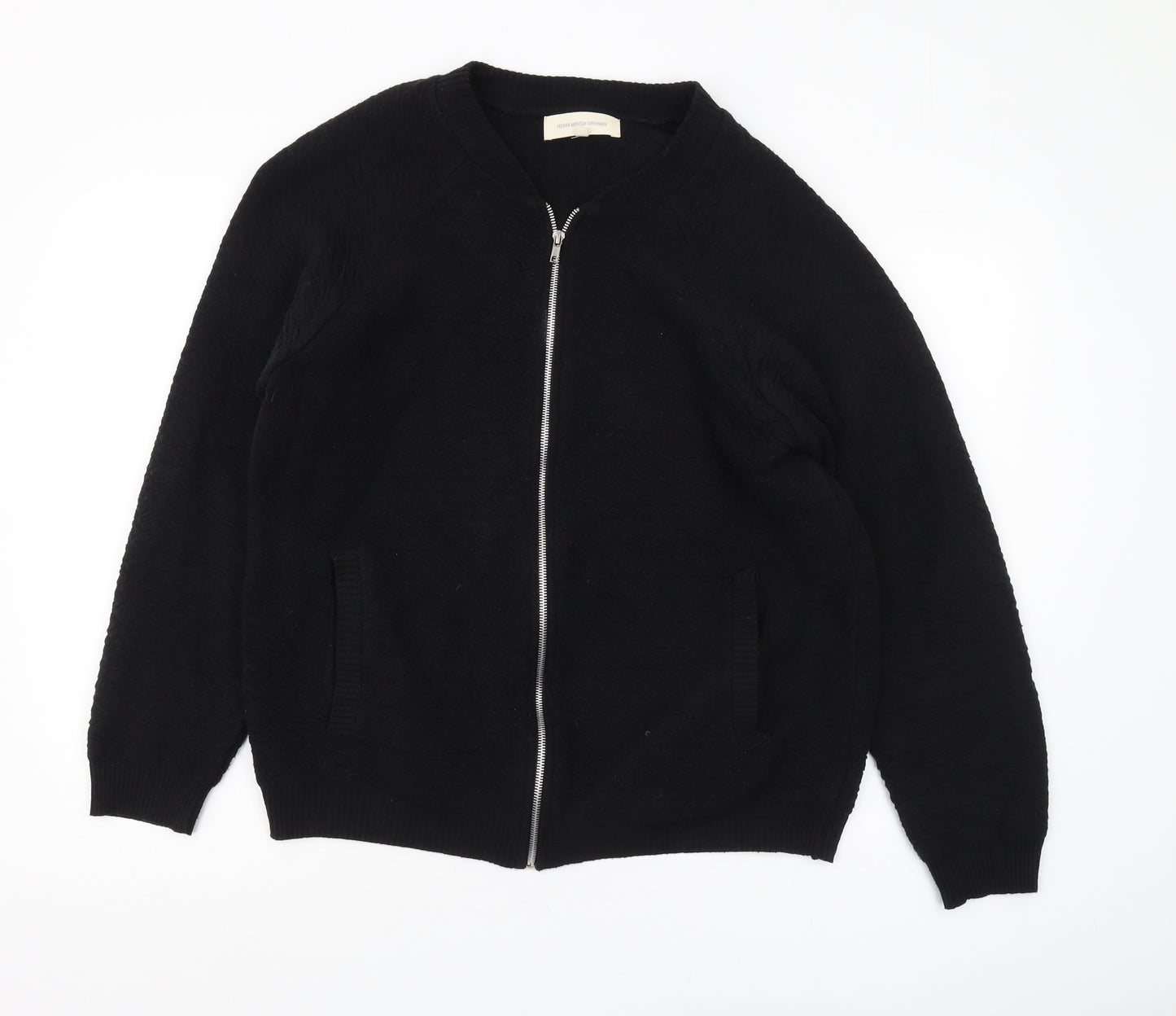 Frederik Anderson Copenhagen Men's Black Full Zip Jumper, L