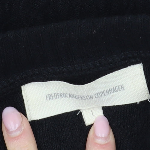 Frederik Anderson Copenhagen Men's Black Full Zip Jumper, L