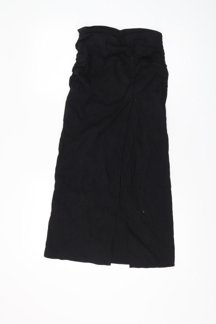 Zara Women's Black XS Midi Pencil Skirt