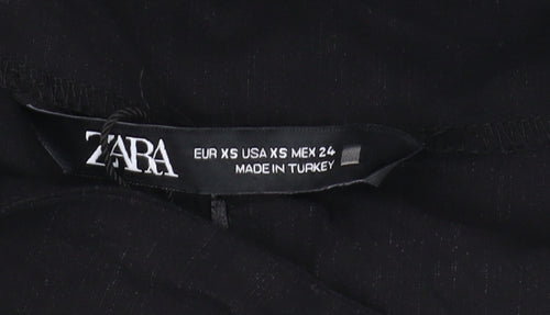 Zara Women's Black XS Midi Pencil Skirt