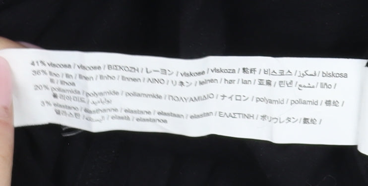 Zara Women's Black XS Midi Pencil Skirt